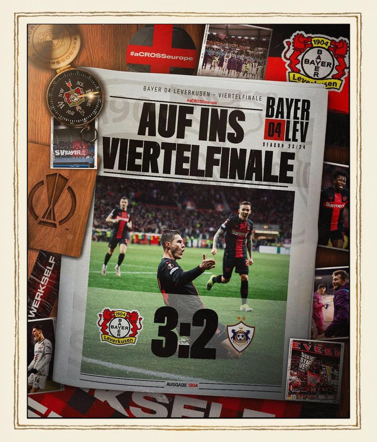 勒沃库森击败法兰克福，取得关键三分